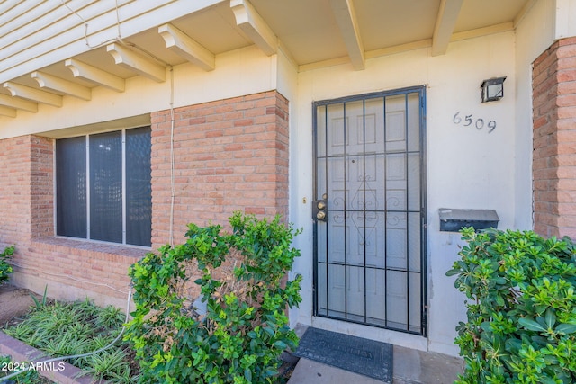 view of entrance to property