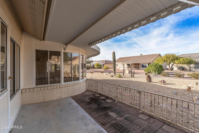 view of patio featuring covered porch