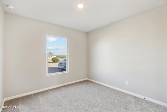 view of carpeted empty room