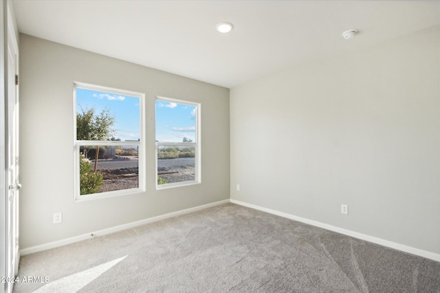 unfurnished room with carpet flooring