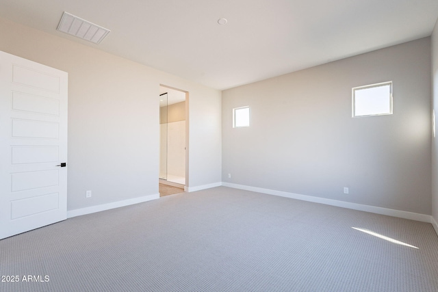 view of carpeted empty room