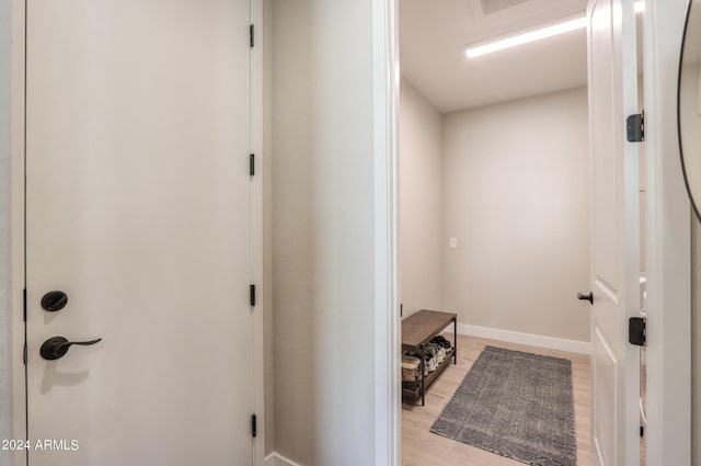 interior space with wood-type flooring