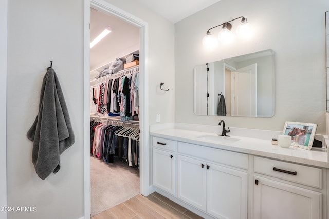 bathroom with vanity