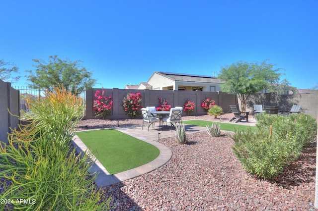 view of yard featuring a patio area