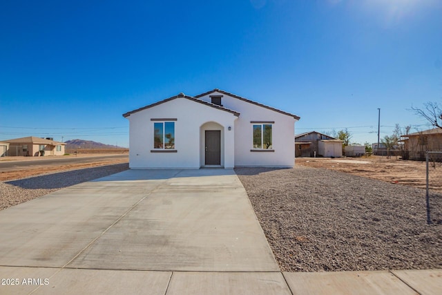 view of front of house with stucco siding