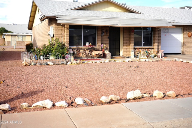 ranch-style house with a garage