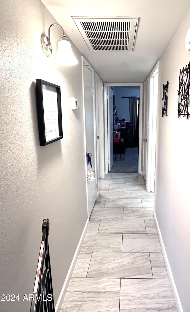 hallway featuring light hardwood / wood-style floors