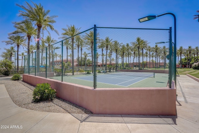 view of tennis court