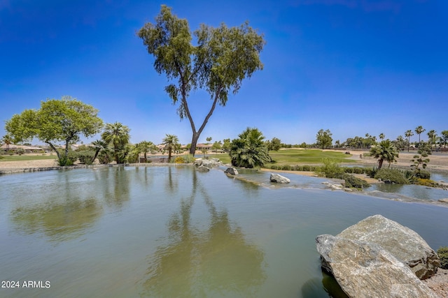 view of water feature