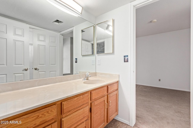 bathroom with vanity