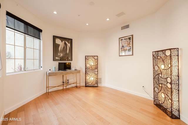 interior space featuring hardwood / wood-style flooring