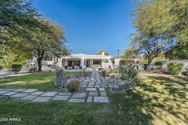 view of yard with a patio