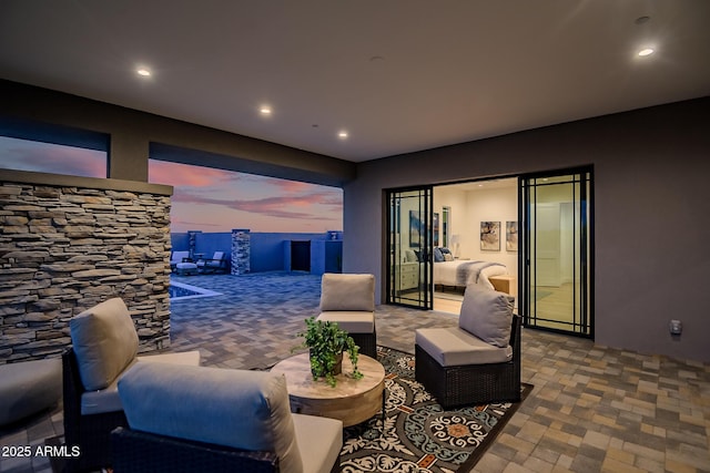 view of patio / terrace featuring outdoor lounge area