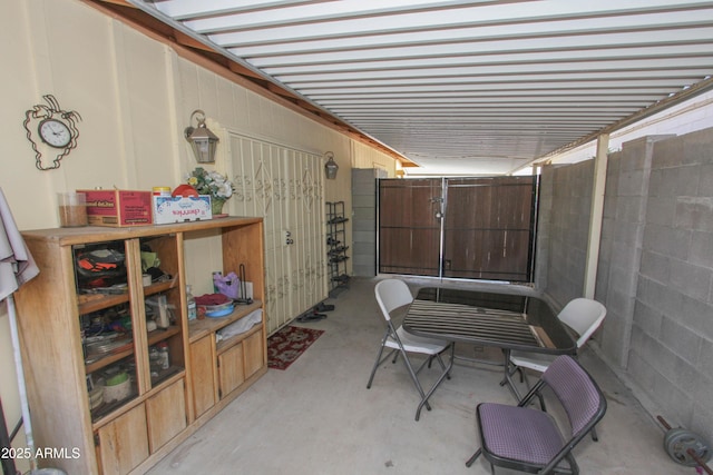 view of patio / terrace with fence