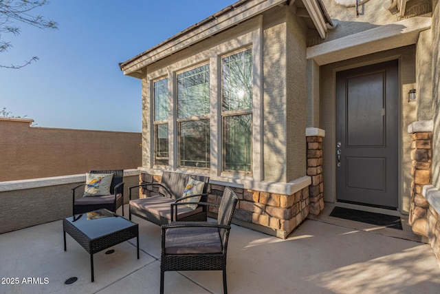 view of patio / terrace featuring outdoor lounge area