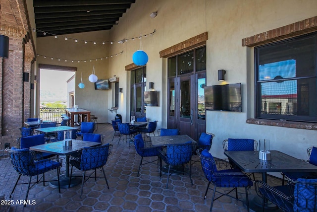 view of patio with outdoor dining space