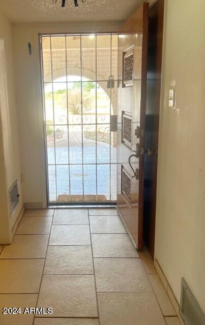 904 E Christmas Tree Ln, Pearce, AZ 85625 - doorway with plenty of natural light, a textured ceiling, and baseboards