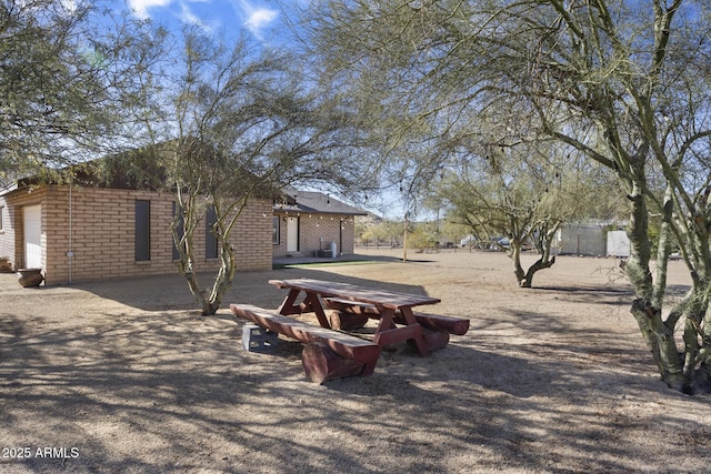 view of yard with a patio