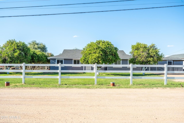 17824 E Chestnut Dr, Queen Creek, AZ 85142 - view of front of house with fence private yard and a front lawn