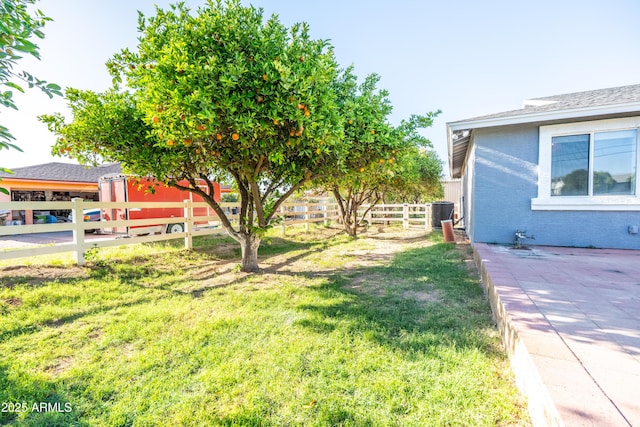 17824 E Chestnut Dr, Queen Creek, AZ 85142 - view of yard featuring central AC unit and fence
