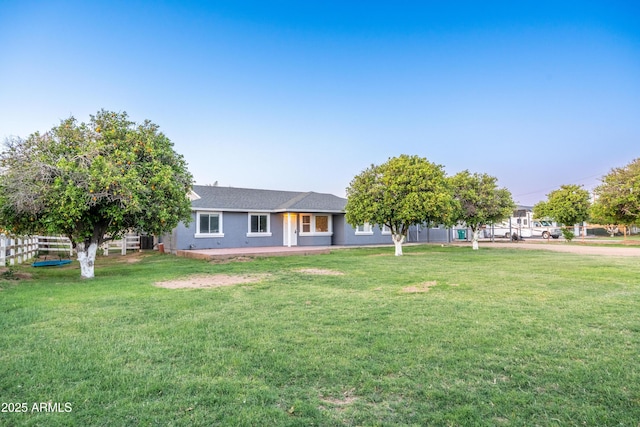 17824 E Chestnut Dr, Queen Creek, AZ 85142 - single story home with a front yard and fence