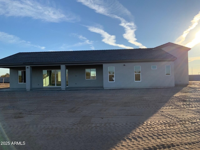 view of rear view of property