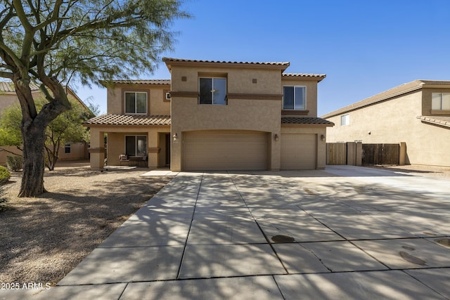 3423 E Superior Rd, San Tan Valley, AZ 85143 - mediterranean / spanish house featuring a garage