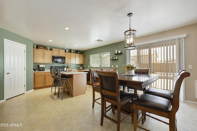 view of dining room