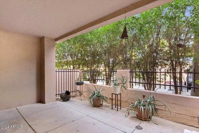 view of patio / terrace featuring a balcony