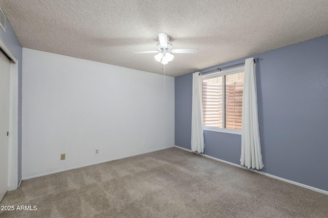 4114 E Muirwood Dr, Phoenix, AZ 85048 - unfurnished bedroom with carpet floors, a closet, a textured ceiling, and ceiling fan