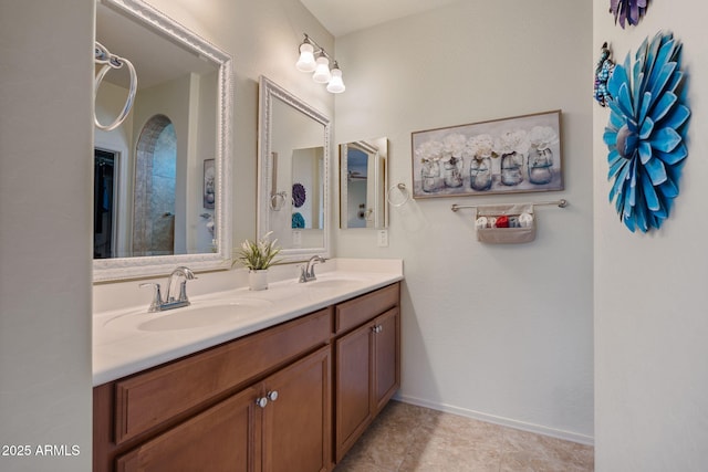 bathroom featuring vanity