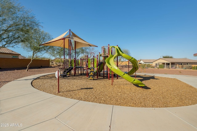 view of jungle gym