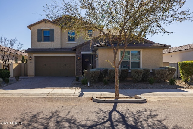 view of front of home featuring a garage