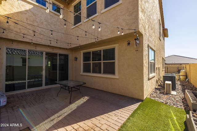 view of patio featuring cooling unit