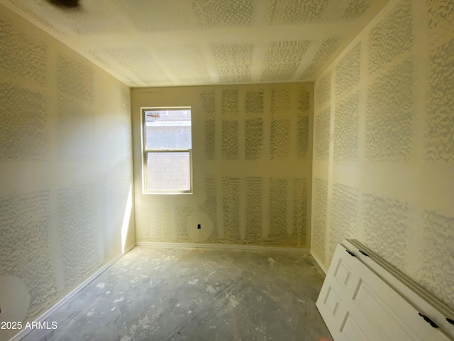 view of spare room