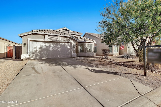 view of front of house featuring a garage