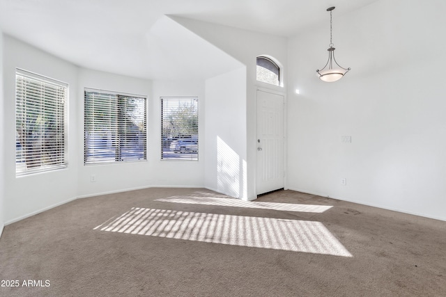 view of carpeted entryway