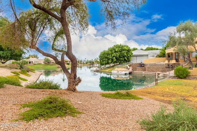 view of water feature