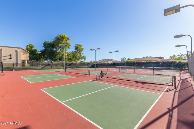 view of sport court featuring basketball court