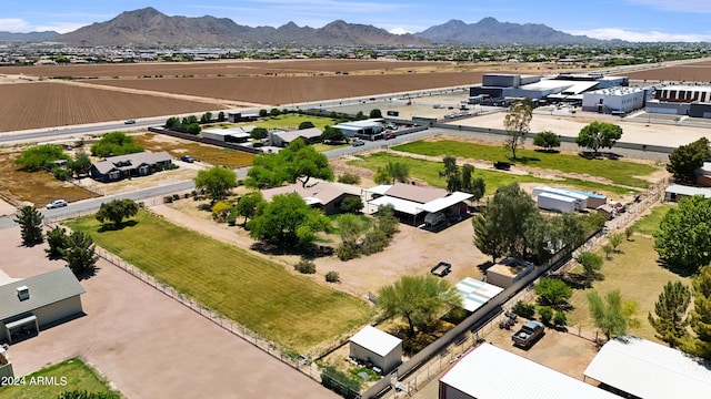 aerial view featuring a mountain view