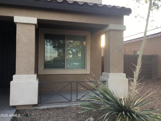 4722 S 238th Ln, Buckeye, AZ 85326 - doorway to property with stucco siding