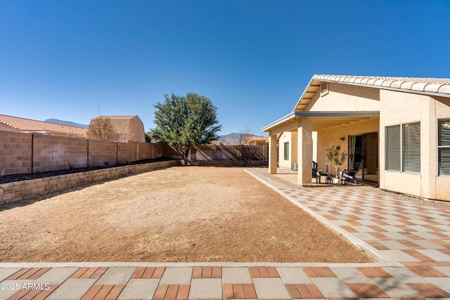 view of yard featuring a patio area