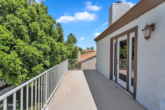 view of balcony
