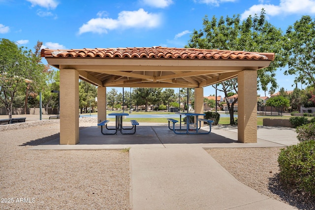 view of home's community featuring a gazebo