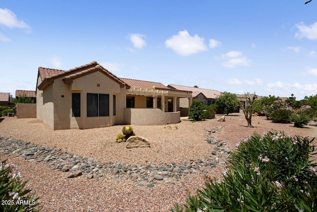20007 N Siesta Rock Dr, Surprise, AZ 85374 - back of property featuring a tile roof and stucco siding