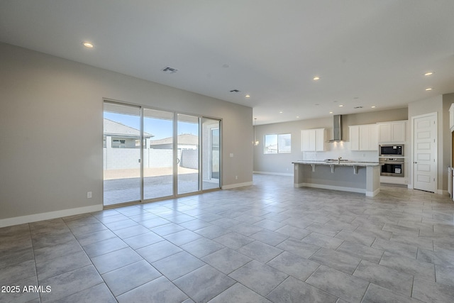 view of unfurnished living room