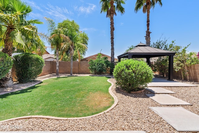 973 E Kelsi Ave, San Tan Valley, AZ 85140 - view of yard with a gazebo and a patio area