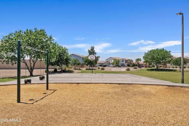 973 E Kelsi Ave, San Tan Valley, AZ 85140 - view of home's community with a residential view, community basketball court, and a yard