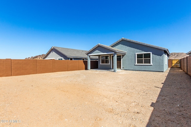 view of rear view of property