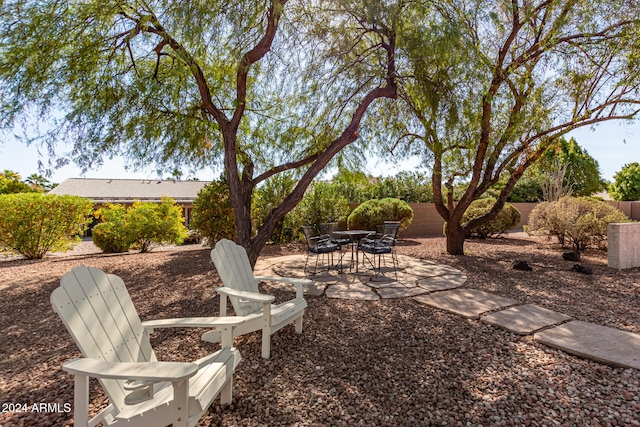 view of yard featuring a patio